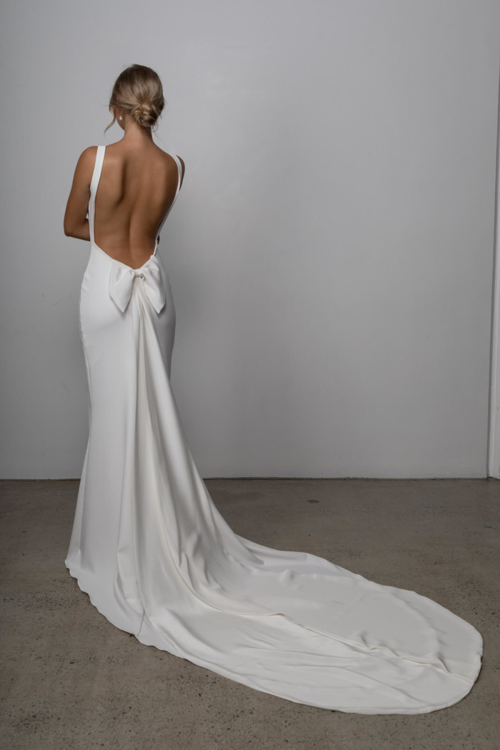 Martini Gown Low Back Wedding Dress Grace Loves Lace