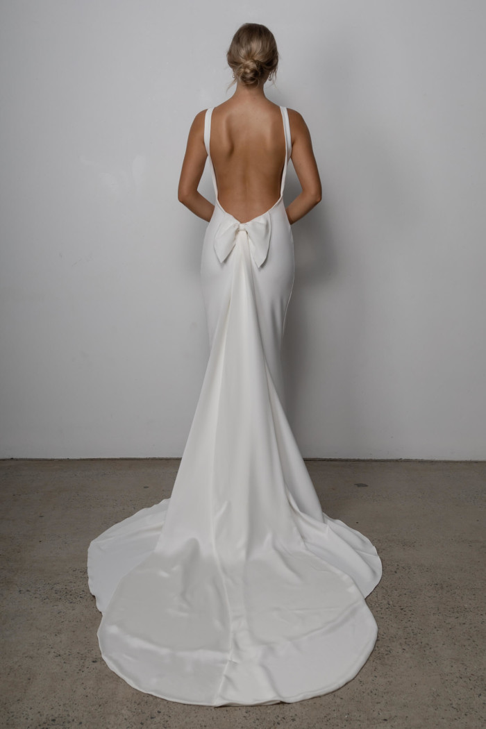 Martini Gown Low Back Wedding Dress Grace Loves Lace