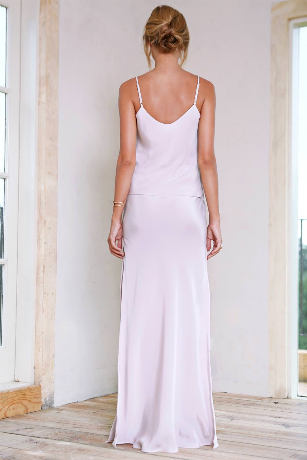 Belle Long Silk Cami Bridesmaid Dresses Grace Loves Lace