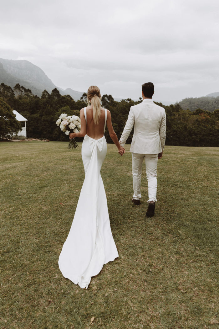 Martini Gown Low Back Wedding Dress Grace Loves Lace